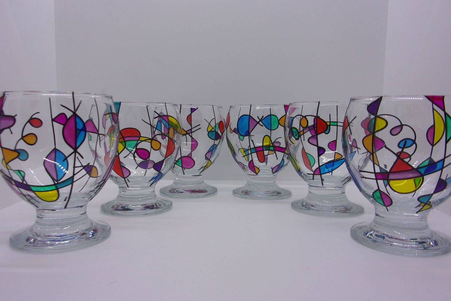 6 Verres à eau, jus de fruits ... 28cl...  20241101 (51)