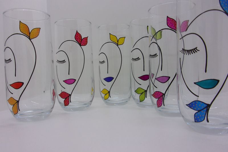 6 Verres à eau, jus de fruits ... 31.5cl ... 20241101 (352)