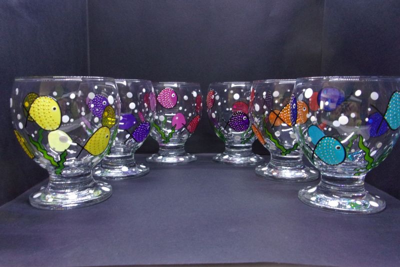 6 Verres à eau, jus de fruits ... 28cl...  2024121 (55)