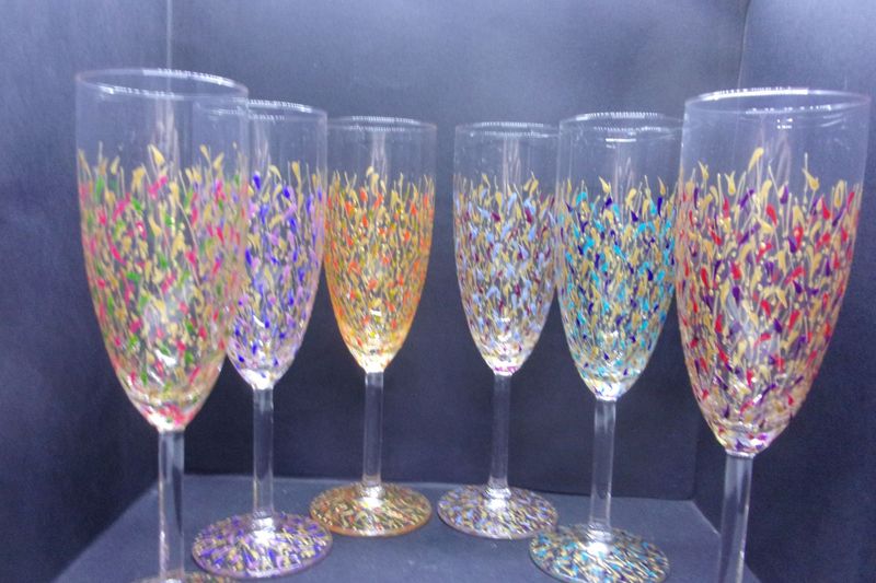 6 flûtes à champagne ... 21cl ... 20250309 (90)