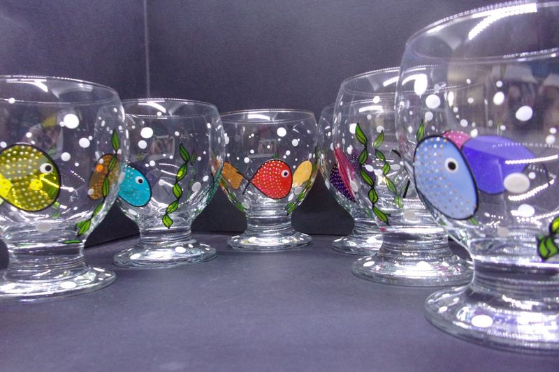 6 Verres à eau, jus de fruits ... 28cl...  20250309 (232)