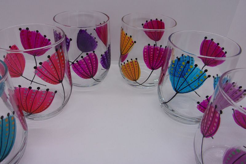6 Verres à eau, jus de fruits ... 31.5cl ... 20250309 (221)