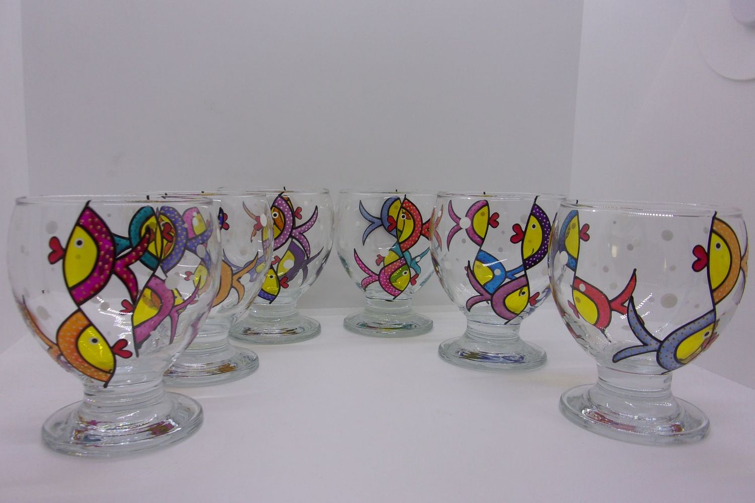 6 Verres à eau, jus de fruits ... 28cl...  20250309 (153)