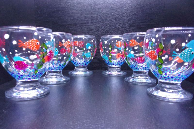 6 Verres à eau, jus de fruits ... 28cl...  20250401 (29)