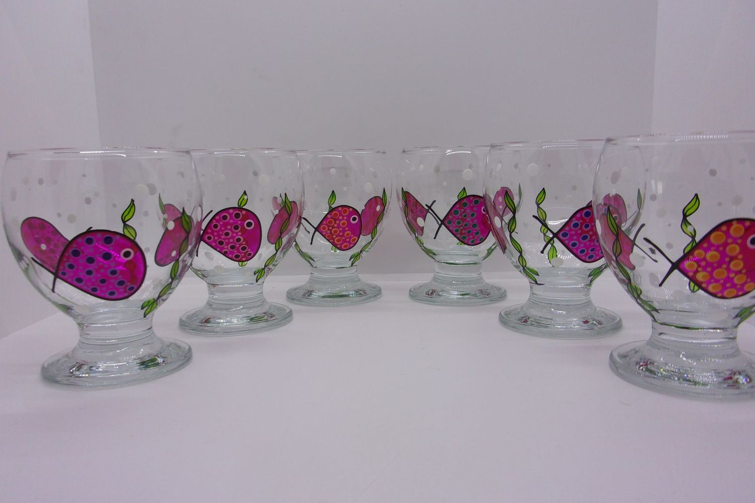 6 Verres à eau, jus de fruits ... 28cl...  20250503 (137)