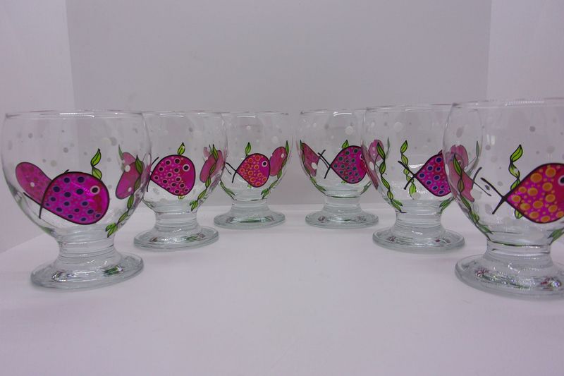 6 Verres à eau, jus de fruits ... 28cl...  20250503 (137)
