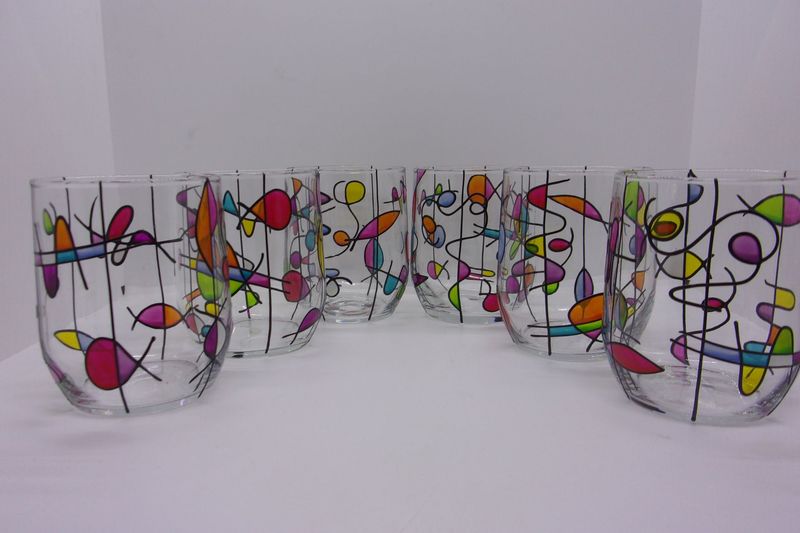 6 Verres à eau, jus de fruits ... 31.5cl ... 20250503 (100)