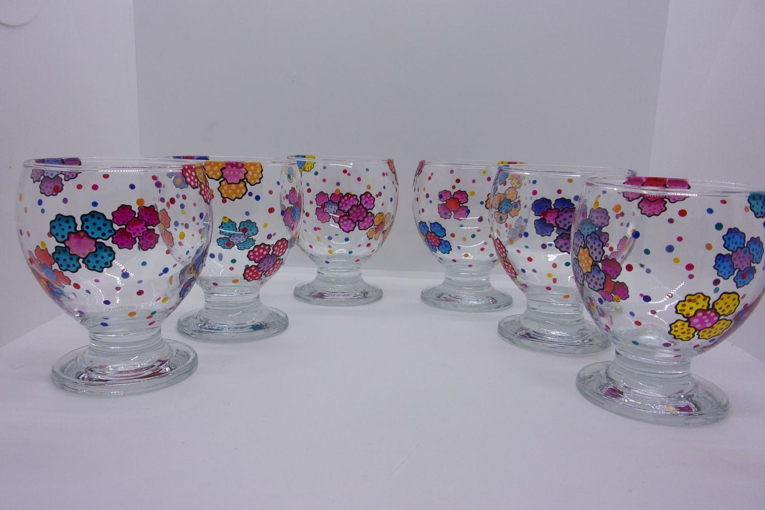 6 Verres à eau, jus de fruits ... 28cl...  20250503 (45)