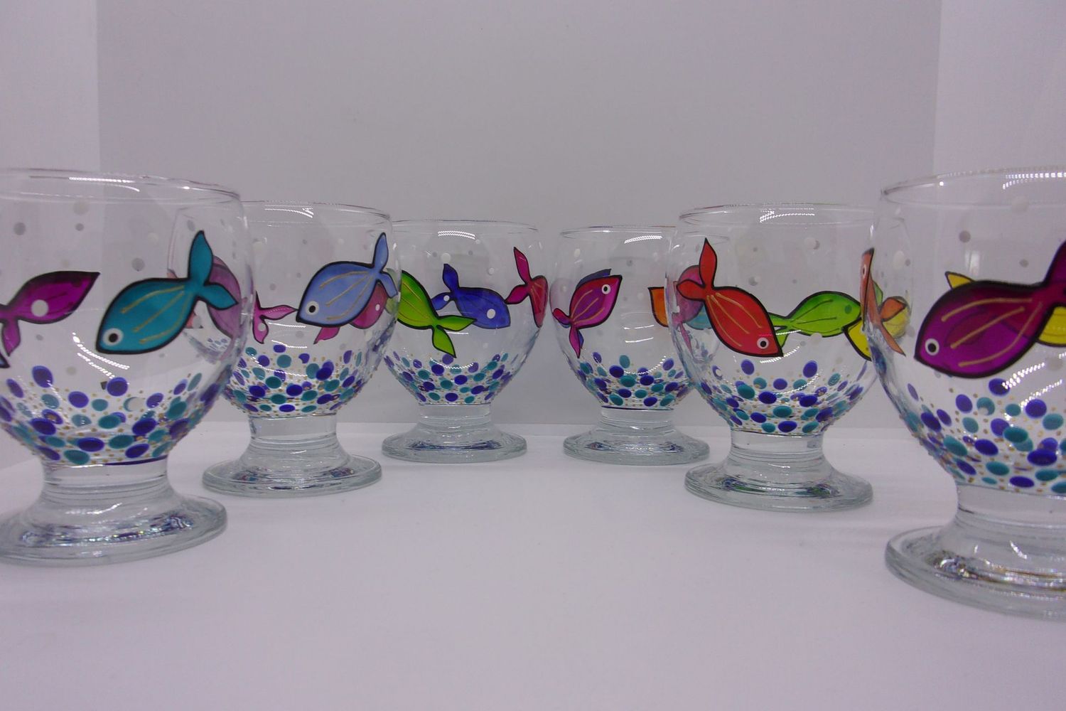 6 Verres à eau, jus de fruits ... 28cl...  20250713 (76)