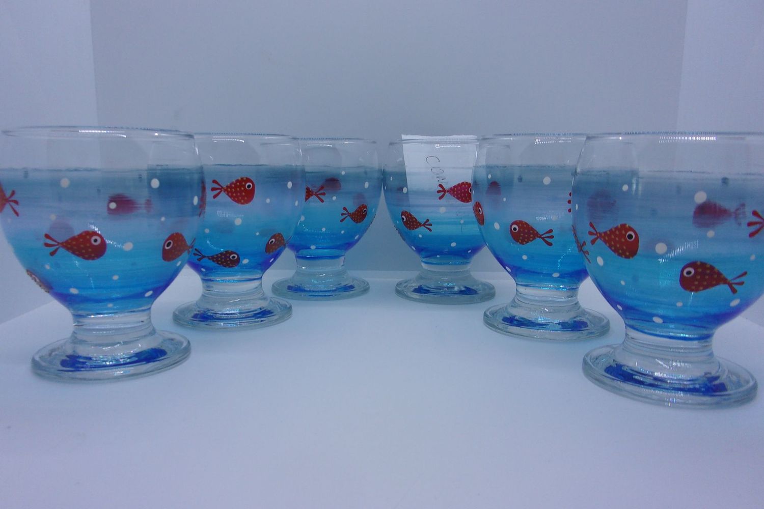 6 Verres à eau, jus de fruits ... 28cl...  20250713 (86)