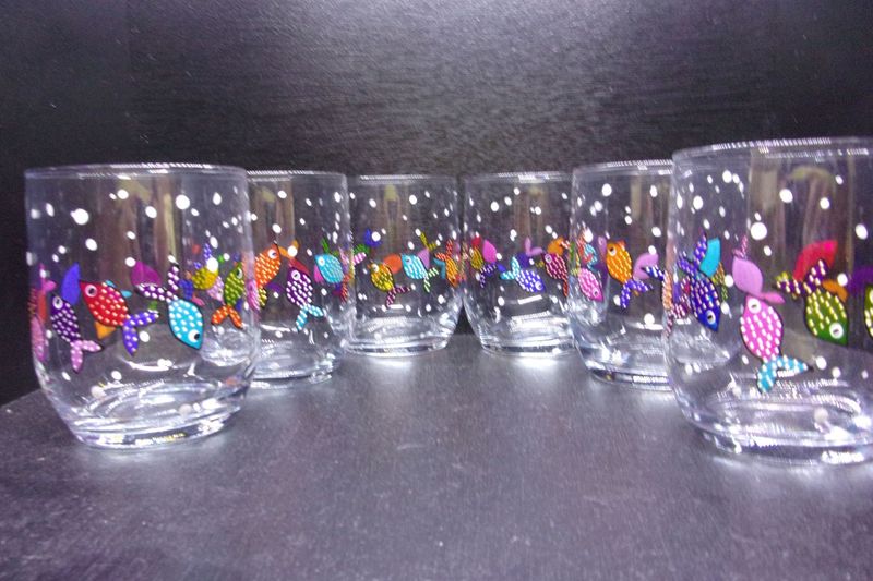 6 Verres à eau, jus de fruits ... 31.5cl ... 20250713 (97)