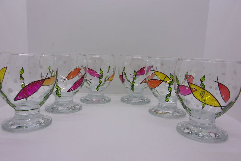 6 Verres à eau, jus de fruits ... 28cl...  20250828 (196)