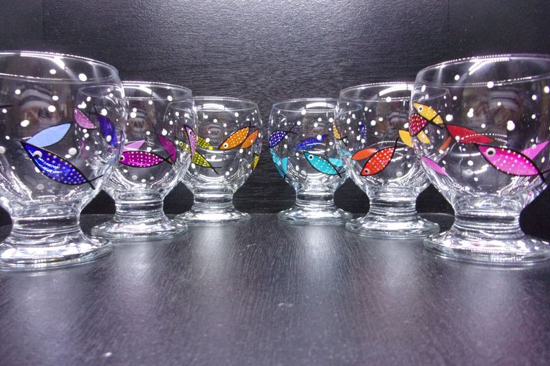 6 Verres à eau, jus de fruits ... 28cl...  20250828 (94)