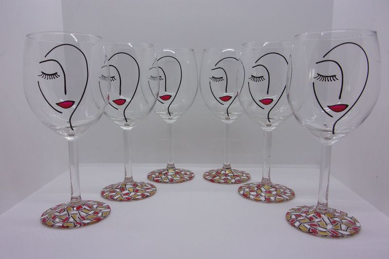 6 verres à vin ...30 cl... 20251001 (40)