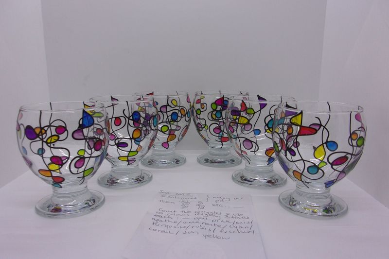 6 Verres à eau, jus de fruits ... 28cl...  20251001 (151)