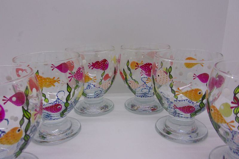 6 Verres à eau, jus de fruits ... 28cl...  20251001 (160)