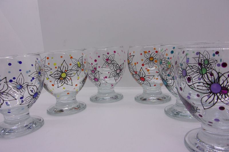 6 Verres à eau, jus de fruits ... 28cl...  20260107 (119)