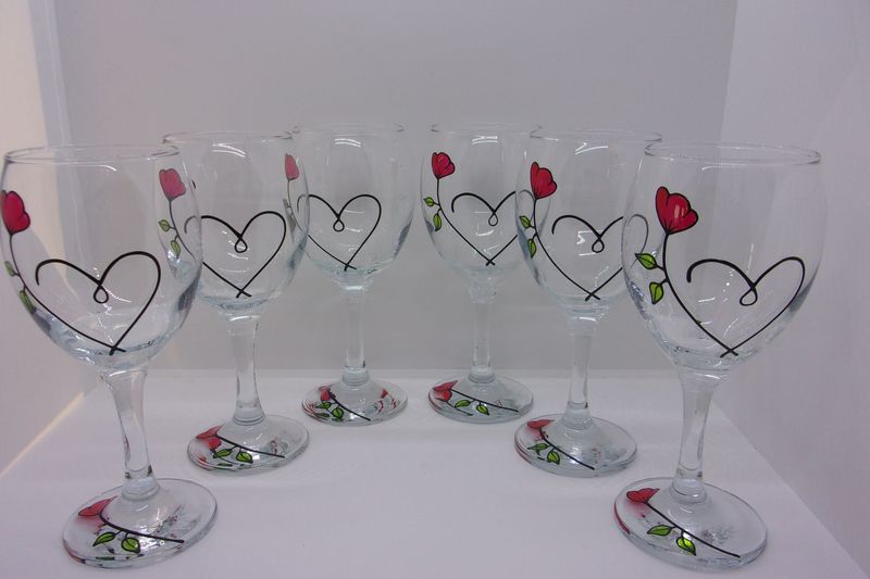 6 verres à vin ...25 cl... 20260107 (78)