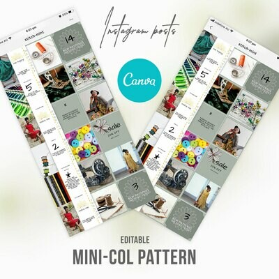 Instagram Post Sewing Knitting Pattern Templates Instagram Post Sewing Knitting Pattern Templates