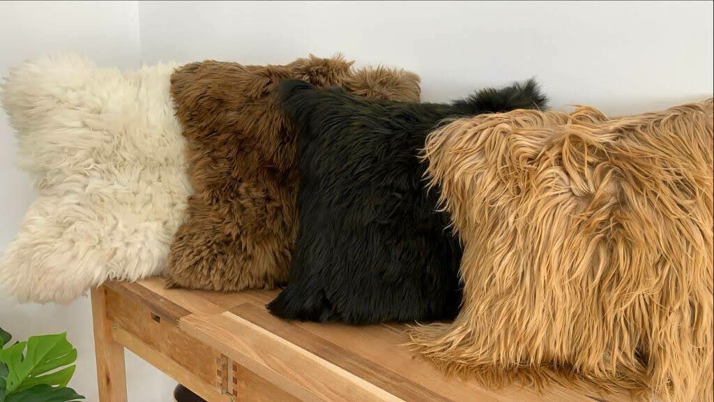 Fundas de cojín PELO 100% ALPACA (antes 70€)