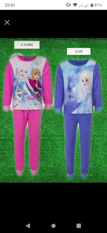 PIGIAMA/TUTA BAMBINA PERSONAGGI
