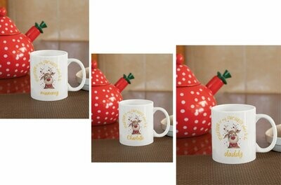 Personalised Christmas Coffee Mug 'Together is my favourite place to be'