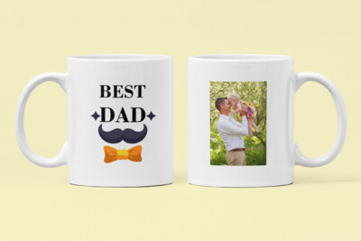 'Best Dad' Photo Coffee Mug