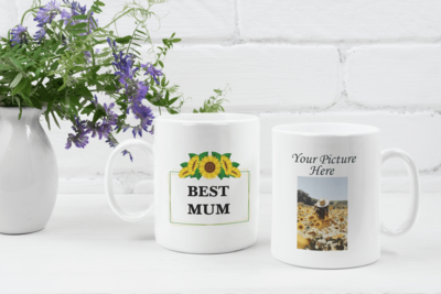 'Best MUM' Personalised Photo Coffee Mug