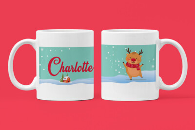 Personalised Christmas Coffee Mug 'Cute Christmas'