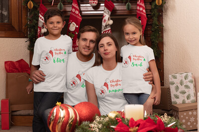 Personalised Christmas Family Matching Tops 'Christmas Together '