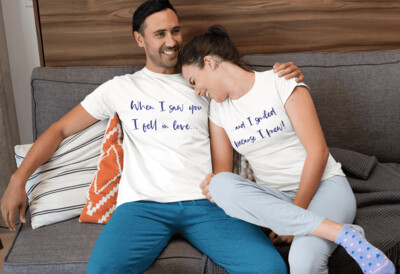 When I saw you I few in love... Family Matching T-Shirt