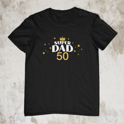 Personalised SUPER Dad Birthday T-shirt