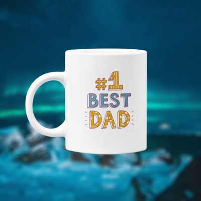 #1 Best Dad coffee mug