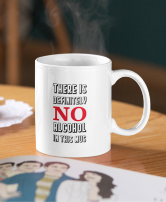There is definitely no alcohol in this mug