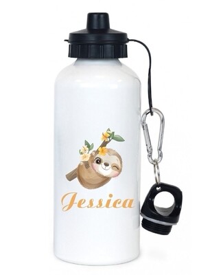 Personalised Sloth Water Bottle