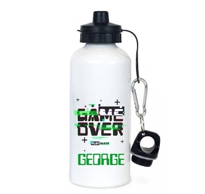 Personalised Game Over Water Bottle