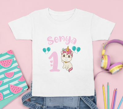 Unicorn Kids Birthday T-shirt