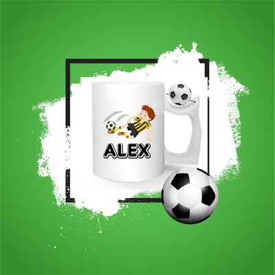 Personalised Football mug 