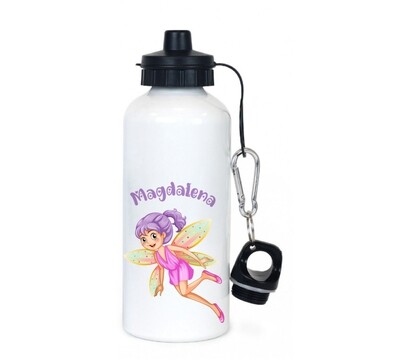 Personalised Pink Fairy Water Bottle