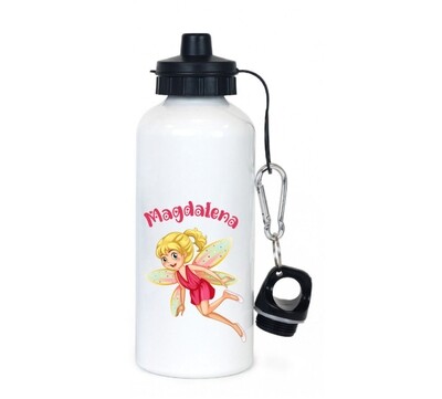 Personalised Pink Fairy Water Bottle