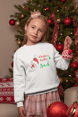 Personalised Christmas Sweatshirt 'Christmas Together' in White
