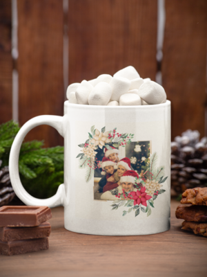 Personalised Christmas Photo Mug 