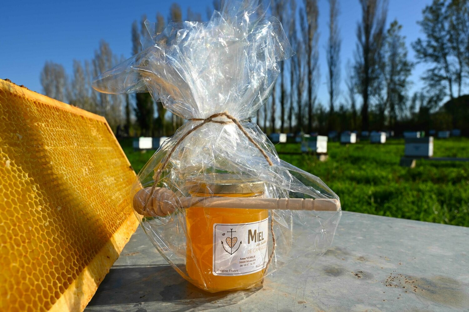 Coffret DÉCOUVERTE : miel 250G et cuillère à miel
