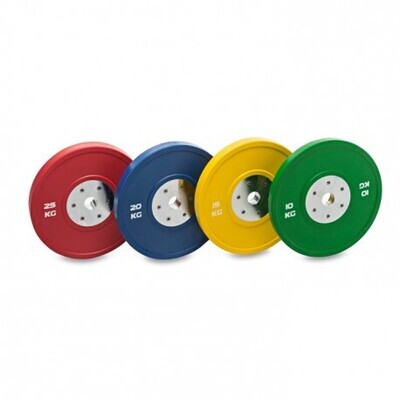 Discos Olímpicos Bumper Competición 5-25 KG | 50 MM