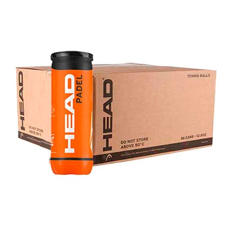 Cajón HEAD PADEL ,72 Pelotas Pádel - 24 Botes de 3 uds.