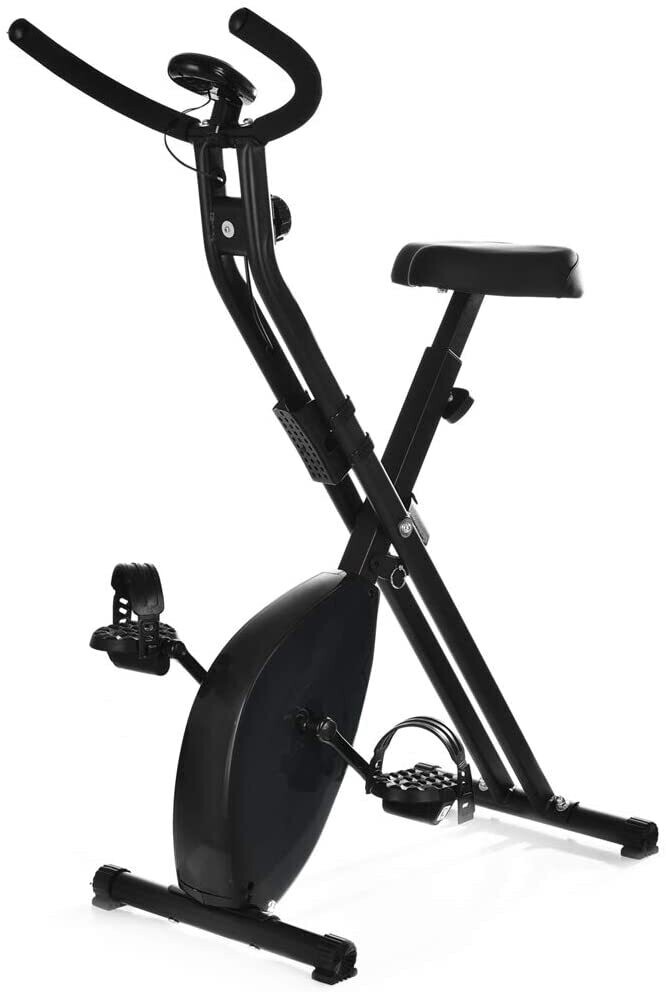 Bicicleta Estática PowerBody Plegable con Volante Magnético Fitness Cardio