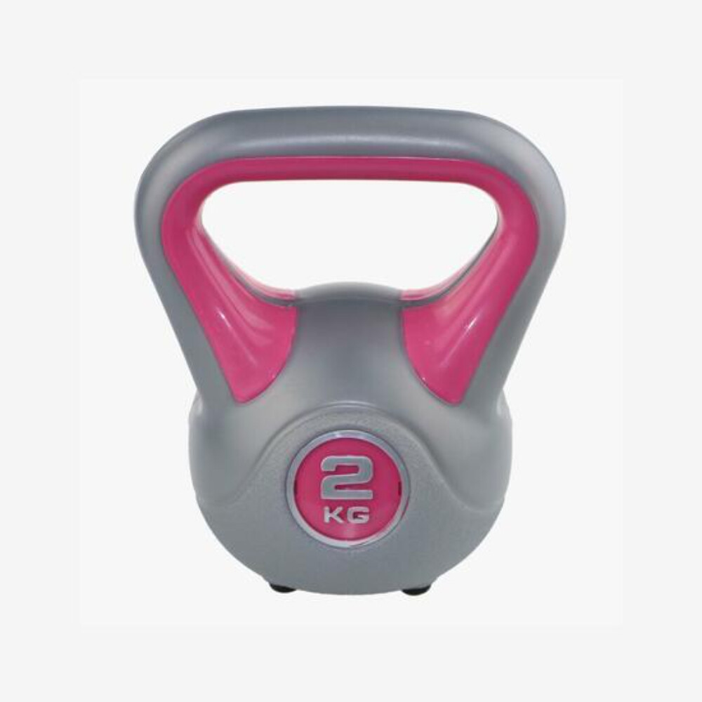 Kettlebell Pesa Rusa Fit 2KG con asa antideslizante.