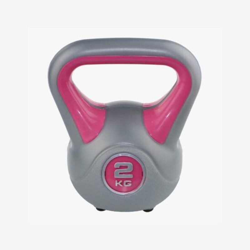 Kettlebell Pesa Rusa Fit 2KG con asa antideslizante.