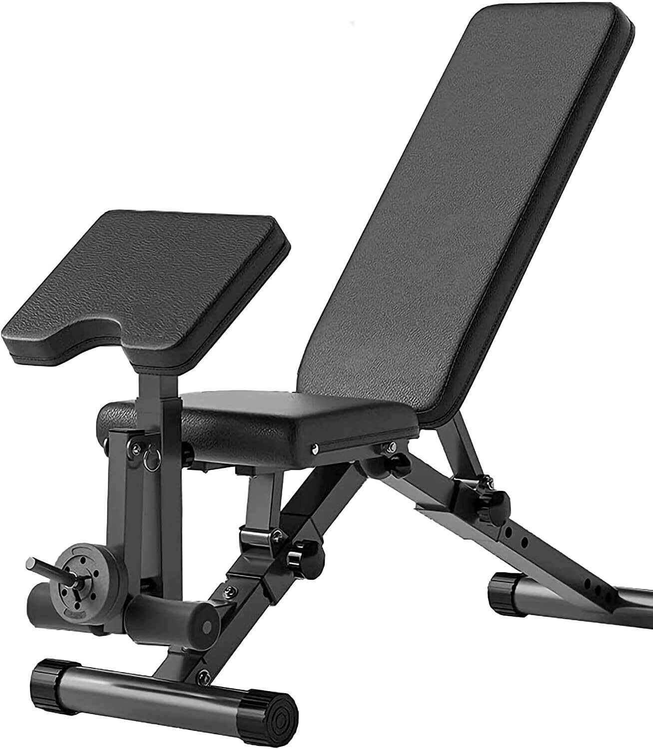 Banco Musculación Multifuncional, Inclinable/Reclinable Fitness. Carga Máxima 160 kg