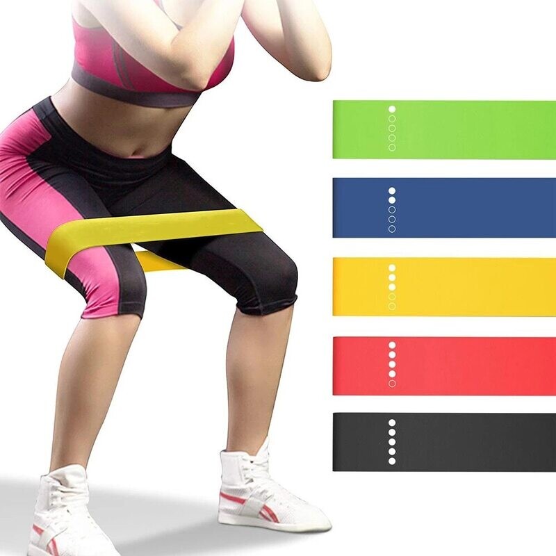 Juego De 5 Bandas POWER Elásticas. Resistencia Premium (5-18 KG)